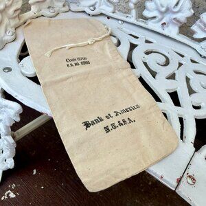 Vintage Bank of America Money Bag